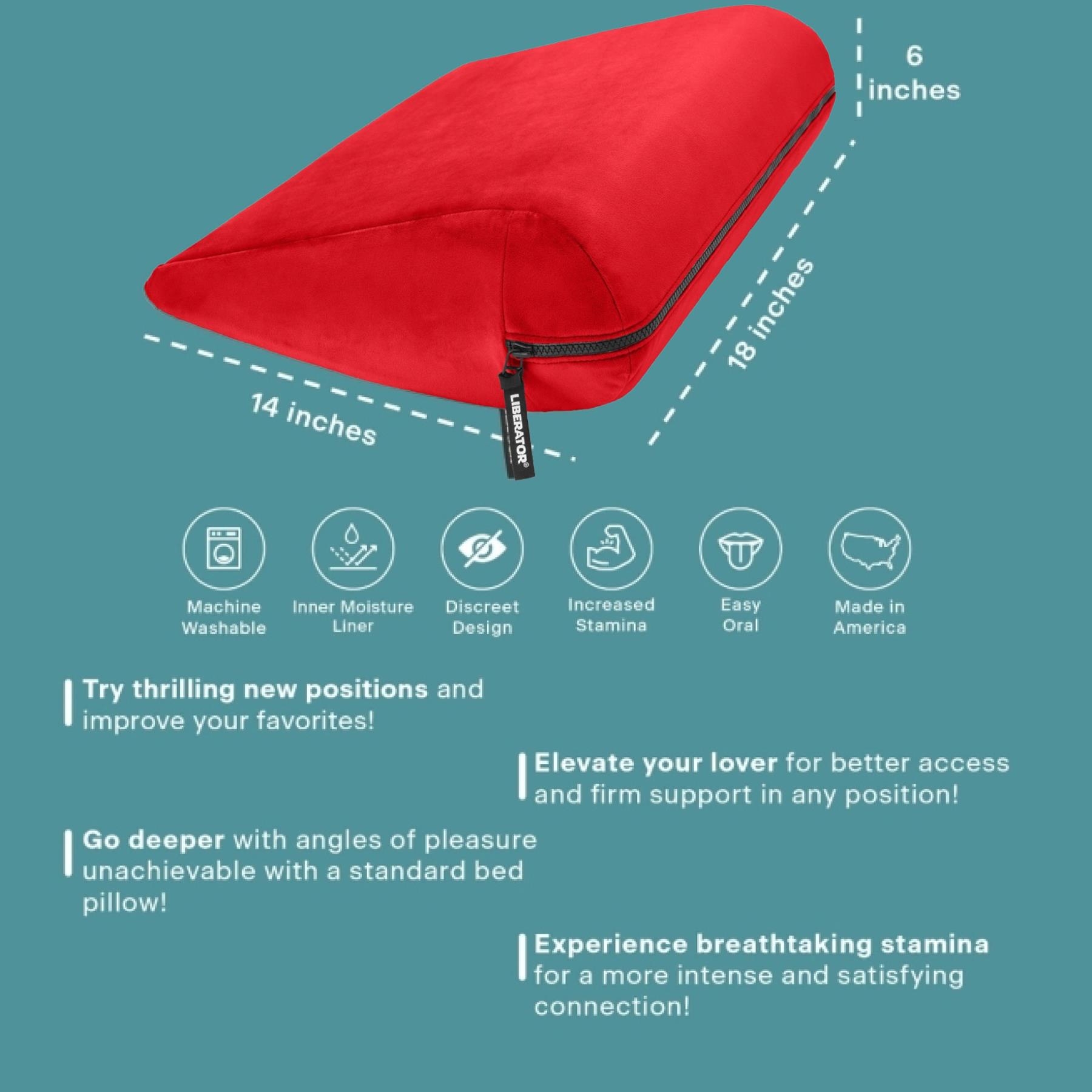 Liberator Jaz Position Pillow dimensions