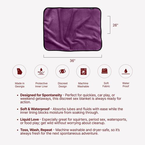 Liberator Fascinator Mini Throw - dimensions