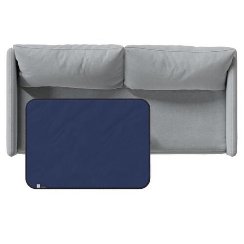 Liberator Fascinator Mini Throw - color blue shown on couch