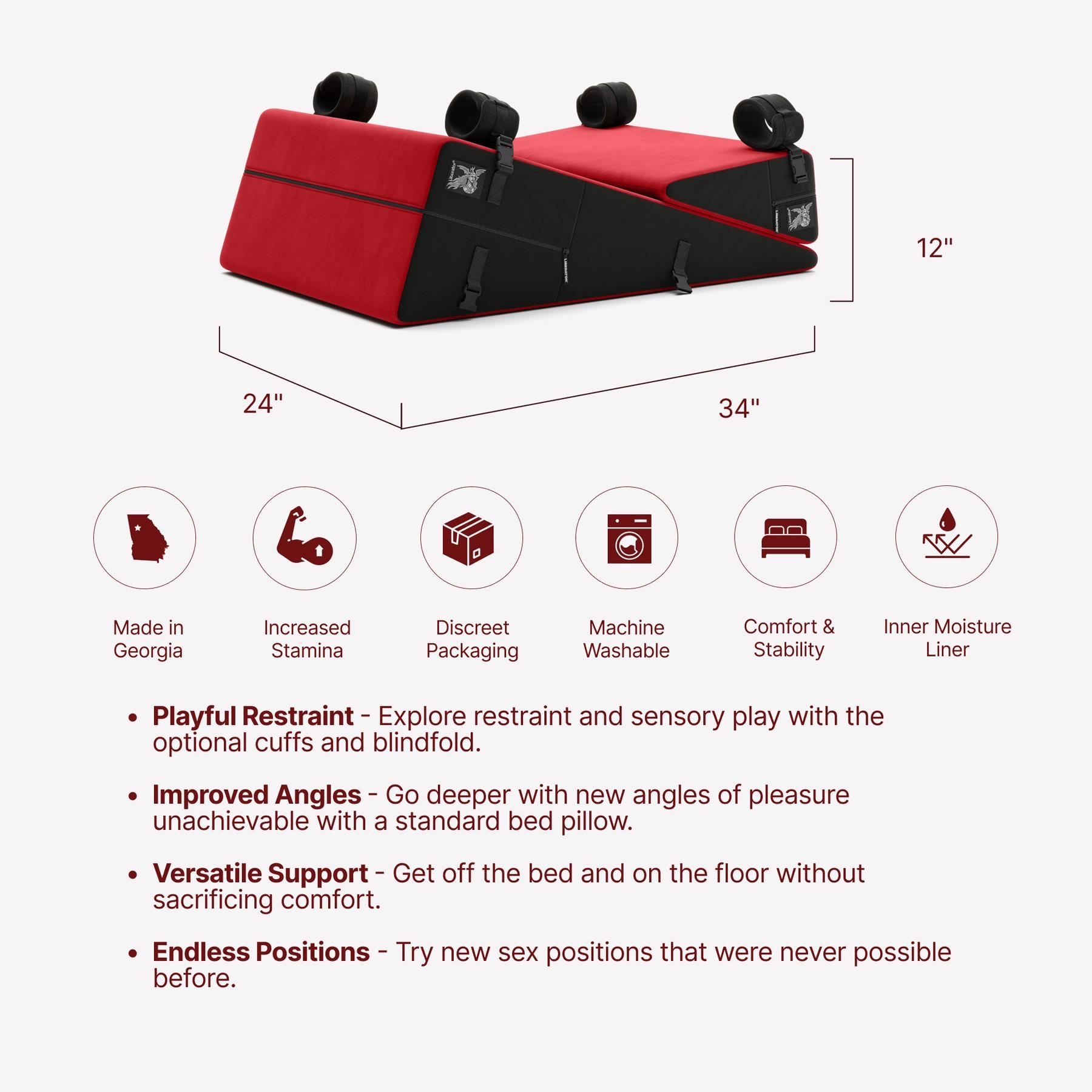 Liberator Black Label Wedge & Ramp Combo dimensions