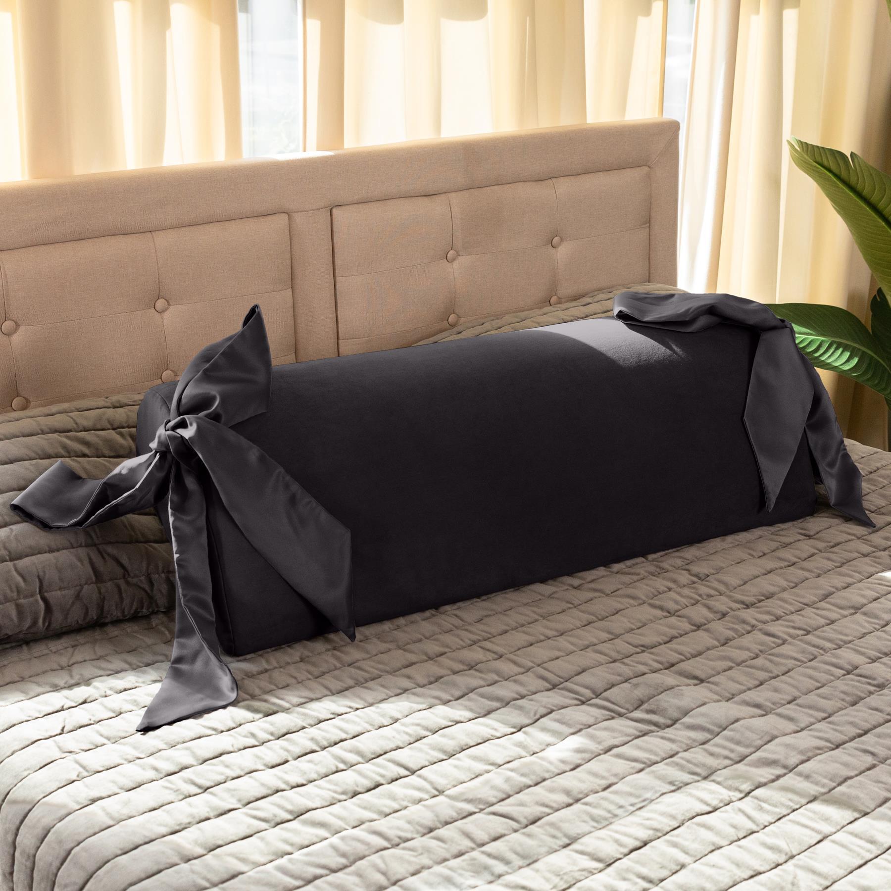 Liberator Ravish Bondage Pillow COLOR BLACK ON BED