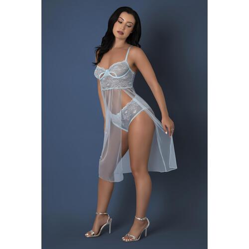 Blue Sky Collections Chemise & Boy Short front glam1