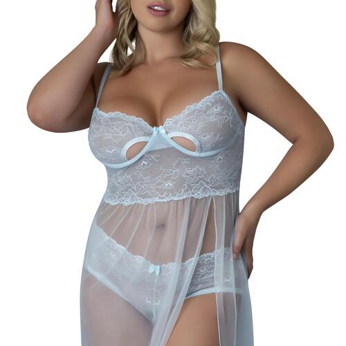Blue Sky Collections Chemise & Boy Short queen front cropped