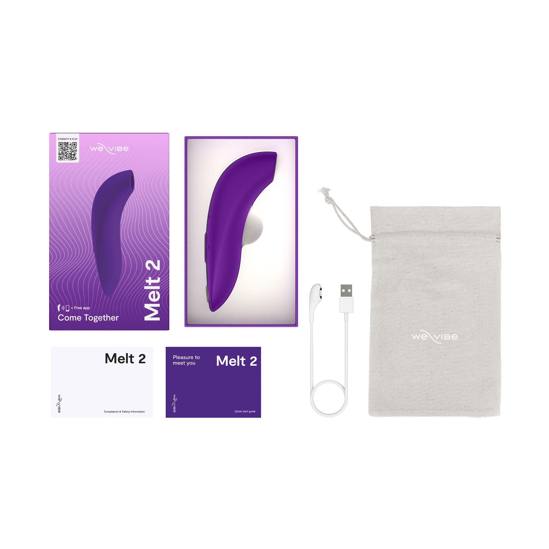 We-Vibe Pleasure Air Melt 2 - All Components purple