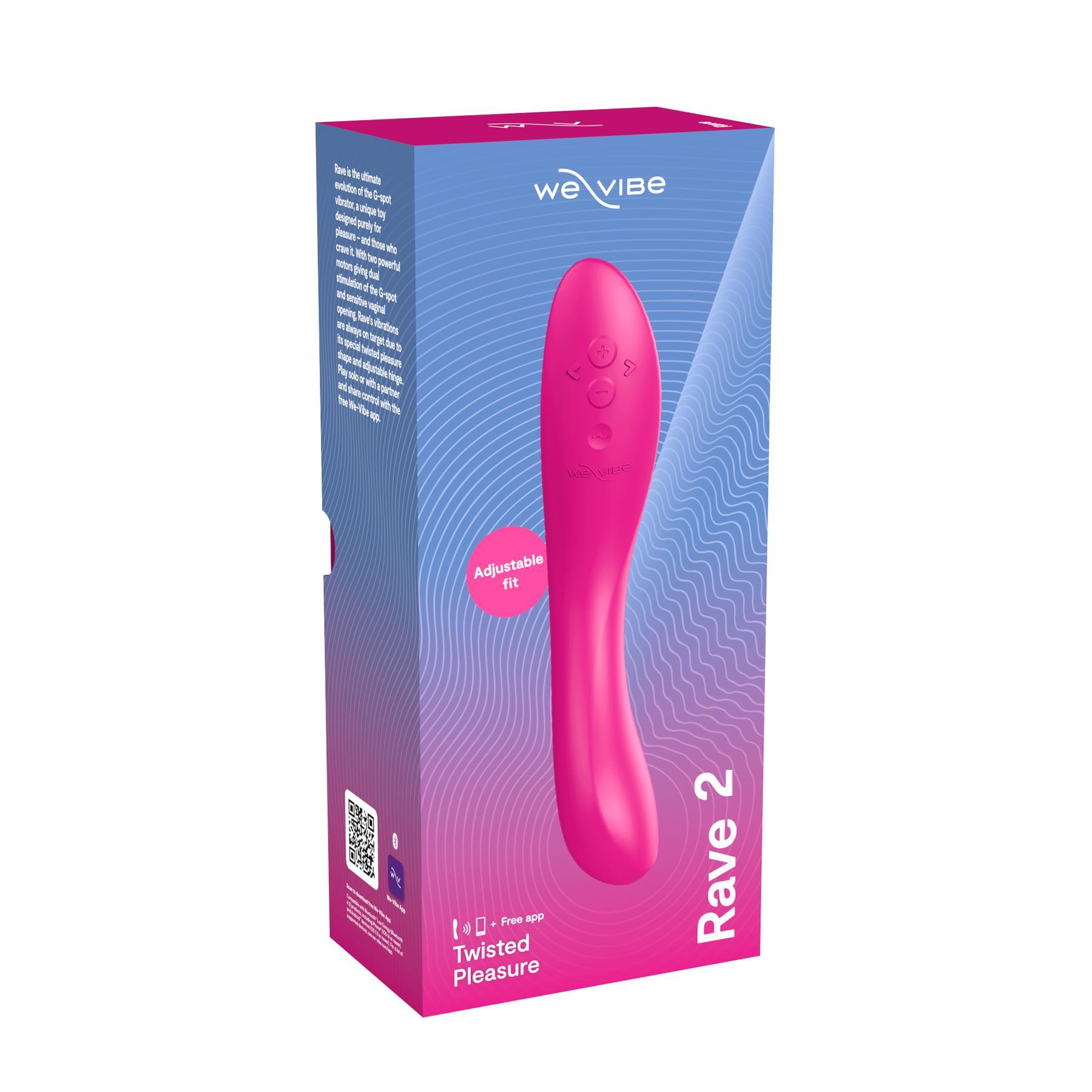 We-Vibe Rave 2 App Enabled G-Spot Vibrator colr fuchsia package