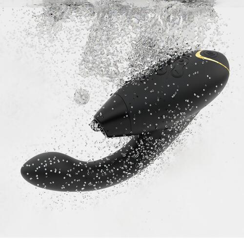 Womanizer Duo 2 Dual Stimulator - Water Shot color black