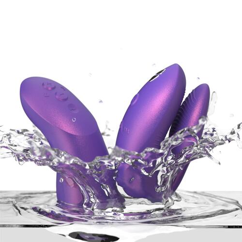 We-Vibe Chorus Pro App Enabled Couples Vibrator - Water Shot - purple