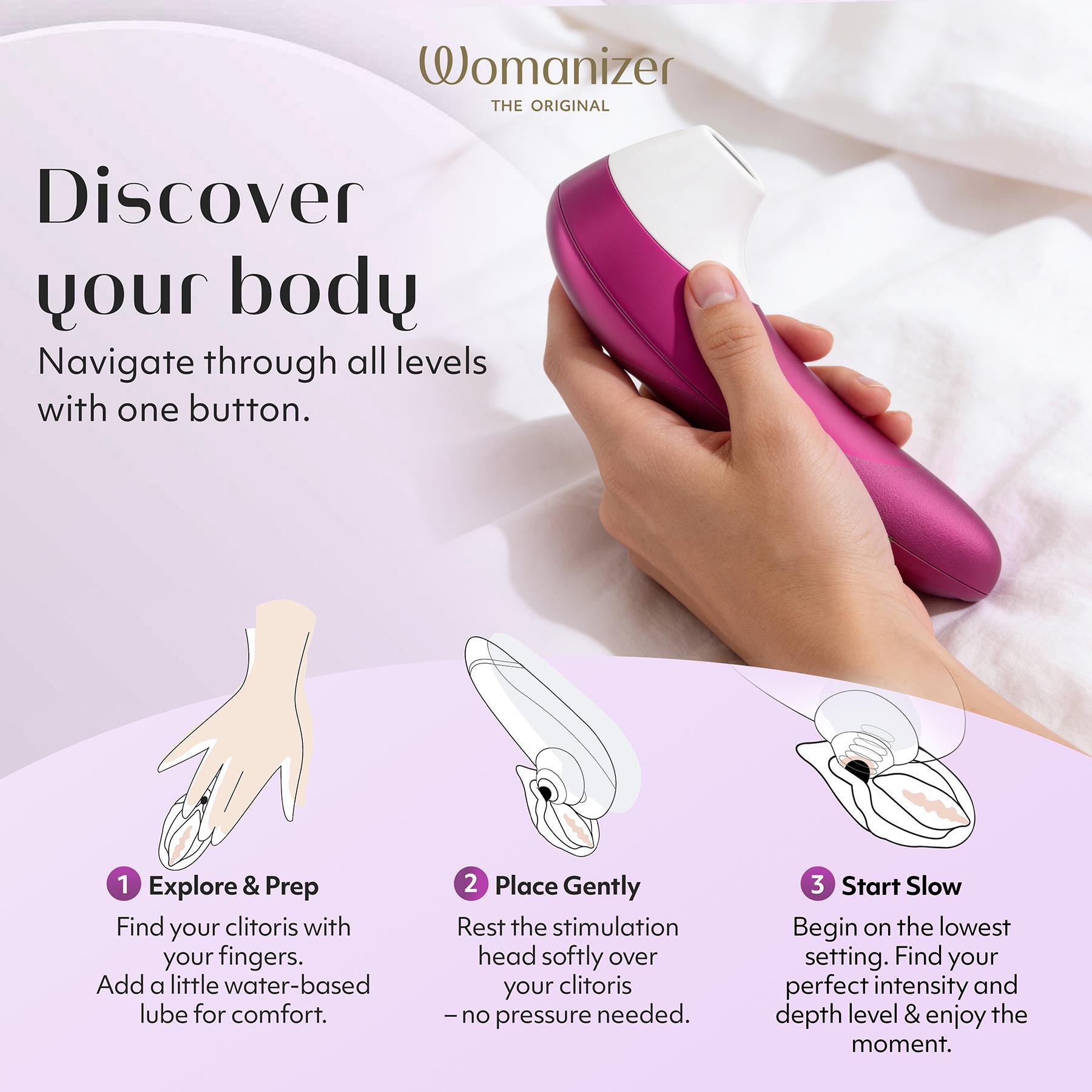 Womanizer Pleasure Air Pro - Features 1 color pink