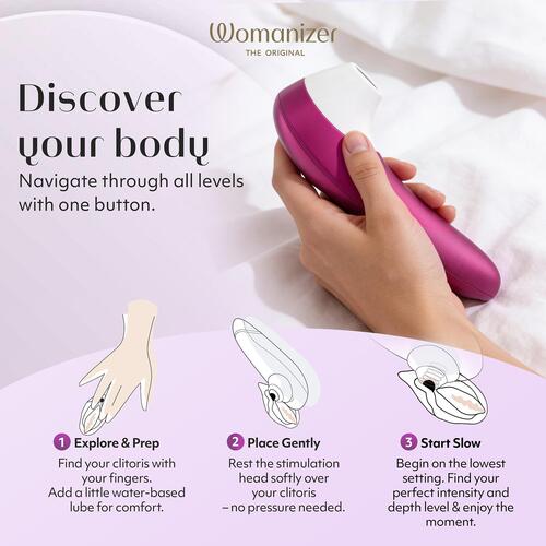 Womanizer Pleasure Air Pro - Features 1 color pink