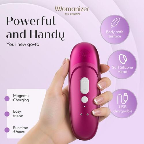 Womanizer Pleasure Air Pro - Features 2 color pink