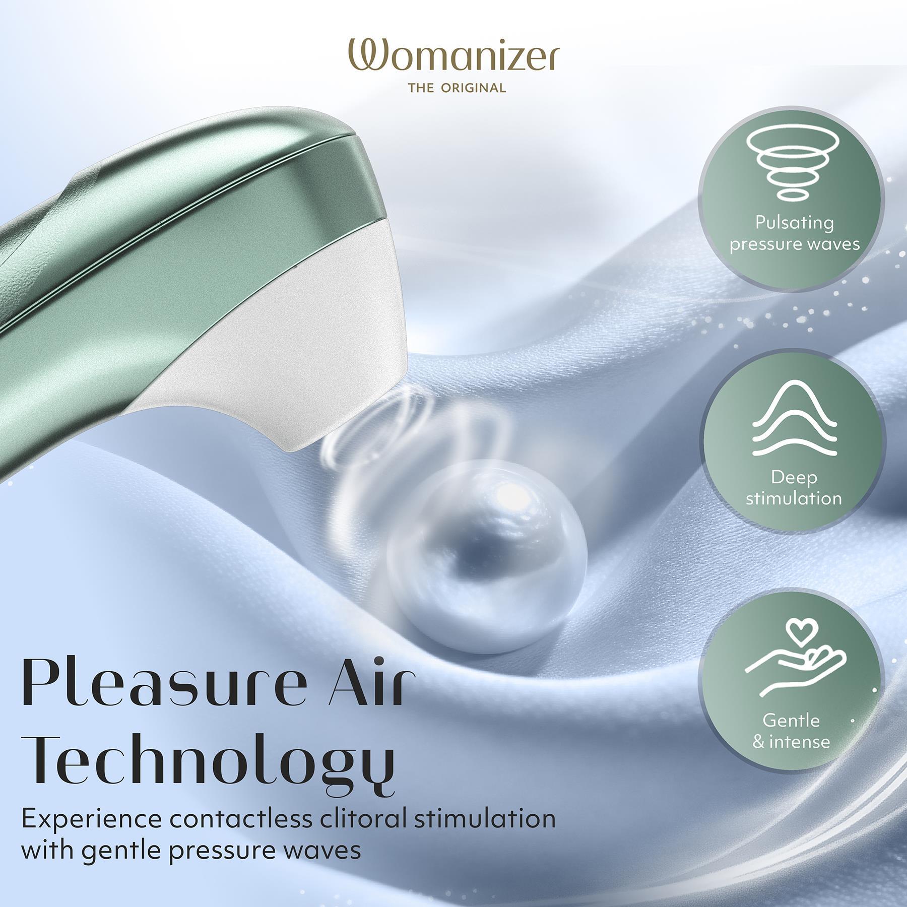 Womanizer Pleasure Air Pro color mint green features 2