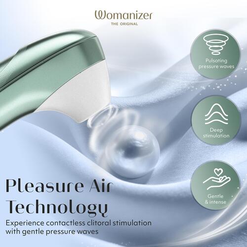 Womanizer Pleasure Air Pro color mint green features 2