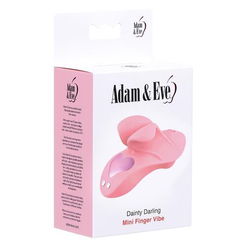 Adam & Eve Dainty Darling Mini Finger Vibe - Packaging - Pink