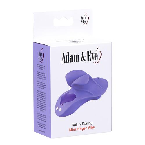 Adam & Eve Dainty Darling Mini Finger Vibe - Packaging - Lilac