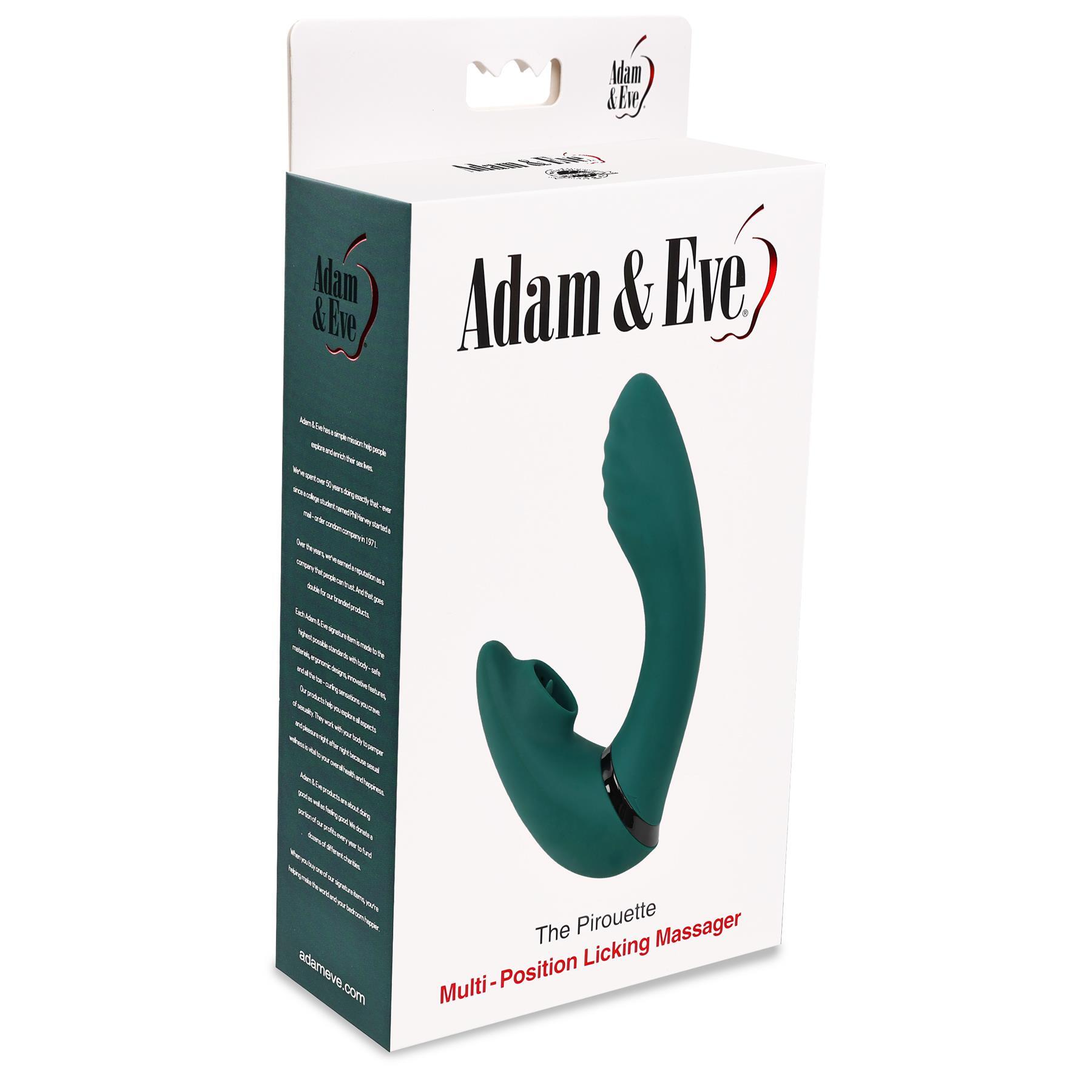 Adam & Eve The Pirouette Multi-Position Massager - Packaging Shot - Front