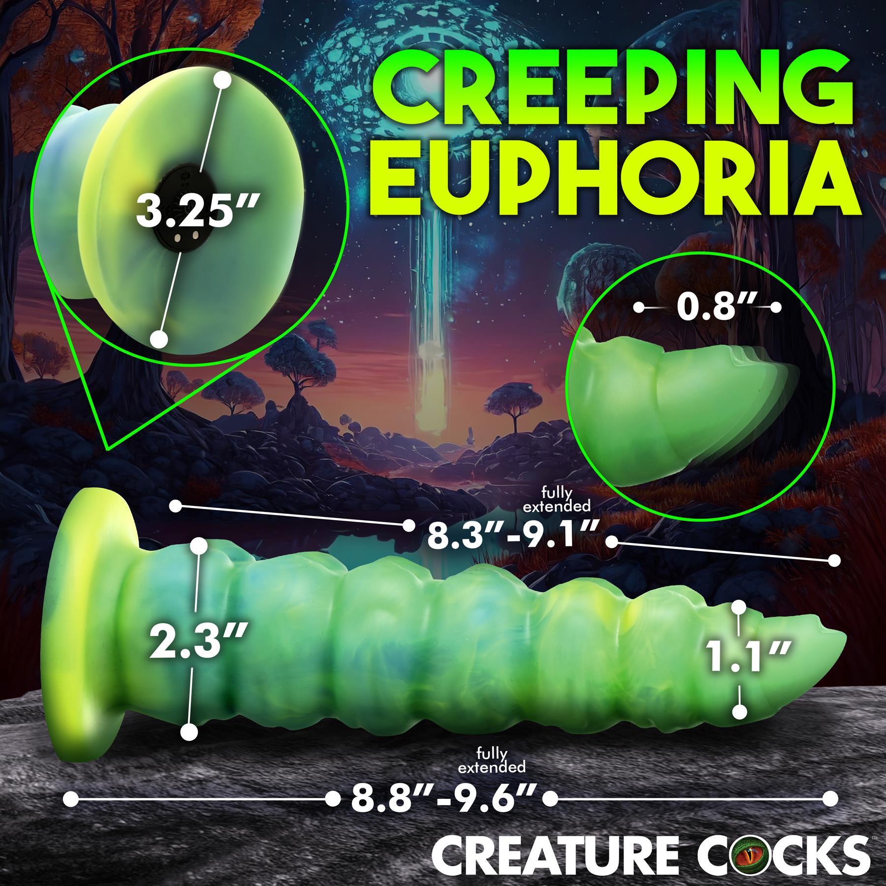 Creature Cocks Squirmer Thrusting & Vibrating Dildo features 2