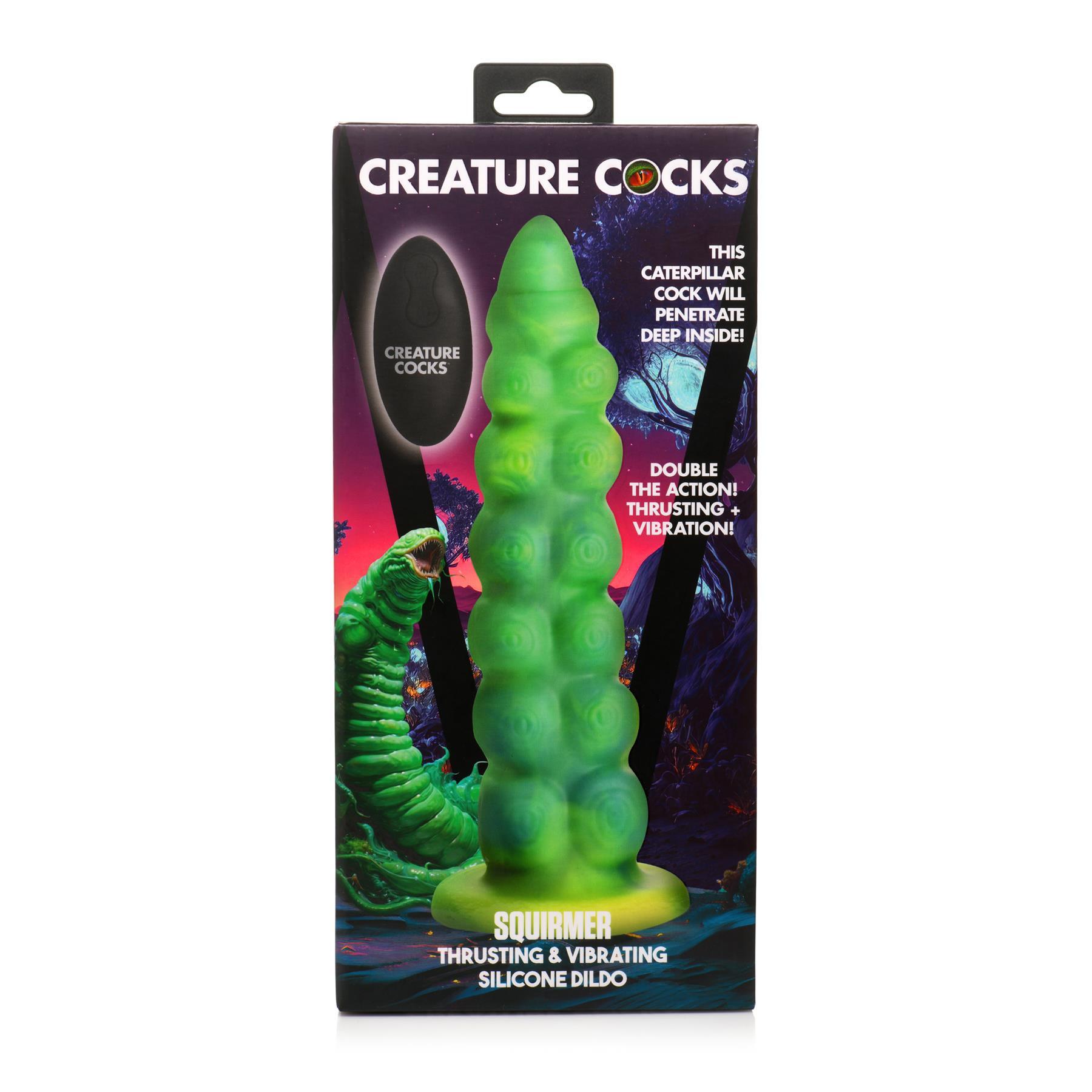 Creature Cocks Squirmer Thrusting & Vibrating Dildo package