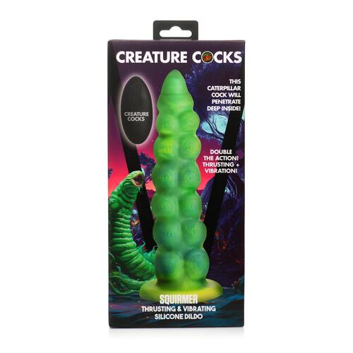 Creature Cocks Squirmer Thrusting & Vibrating Dildo package