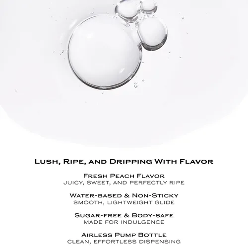 Indulge: Flavored Personal Lubricant peach info