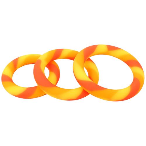 Kaleidoscope Liquid Silicone Penis Ring Set - Product Shot #1