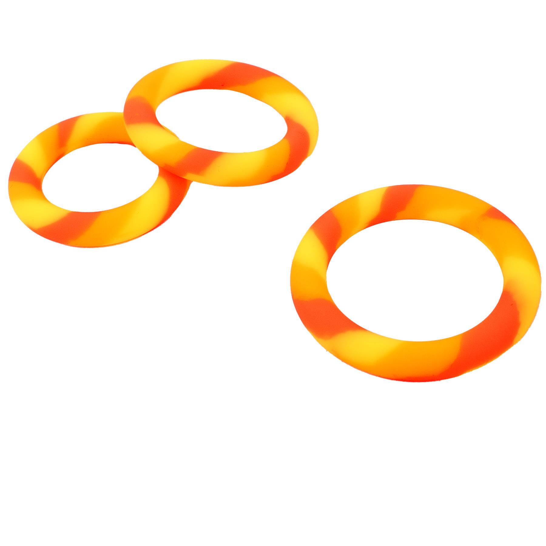 Kaleidoscope Liquid Silicone Penis Ring Set - Product Shot #2