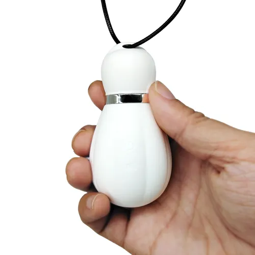 Tapping Snowman with Clit Stim Attachment - Hand Shot