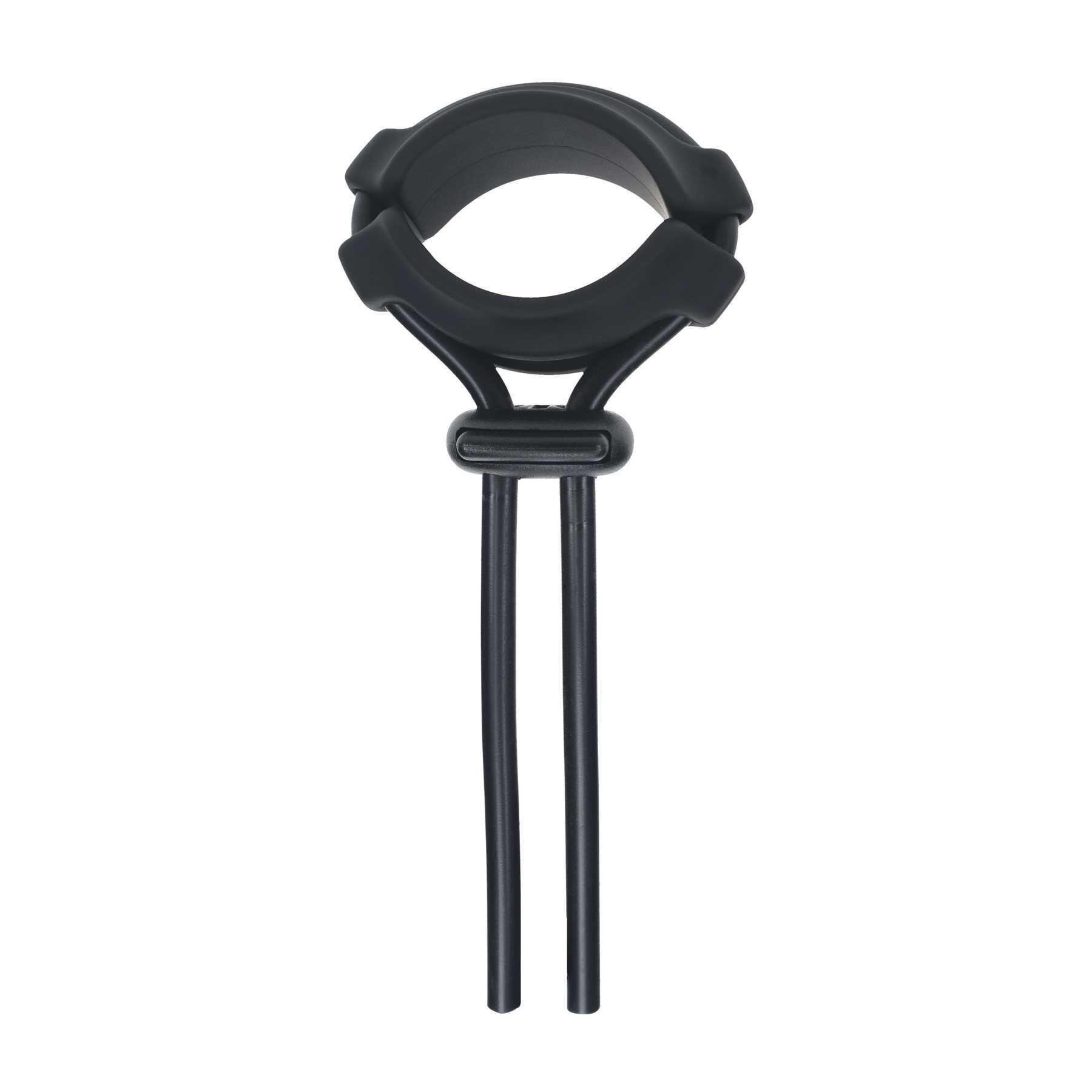 LEVELZ - Detachable Wide Adjustable Silicone Lasso Cock Ring black