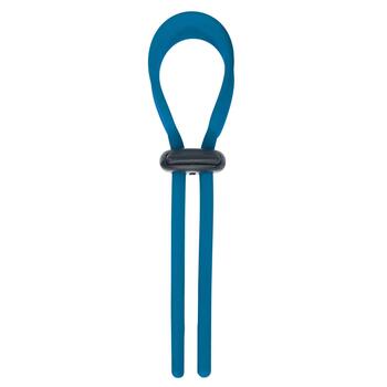 LEVELZ - Wide Adjustable Silicone Lasso Cock Ring blue