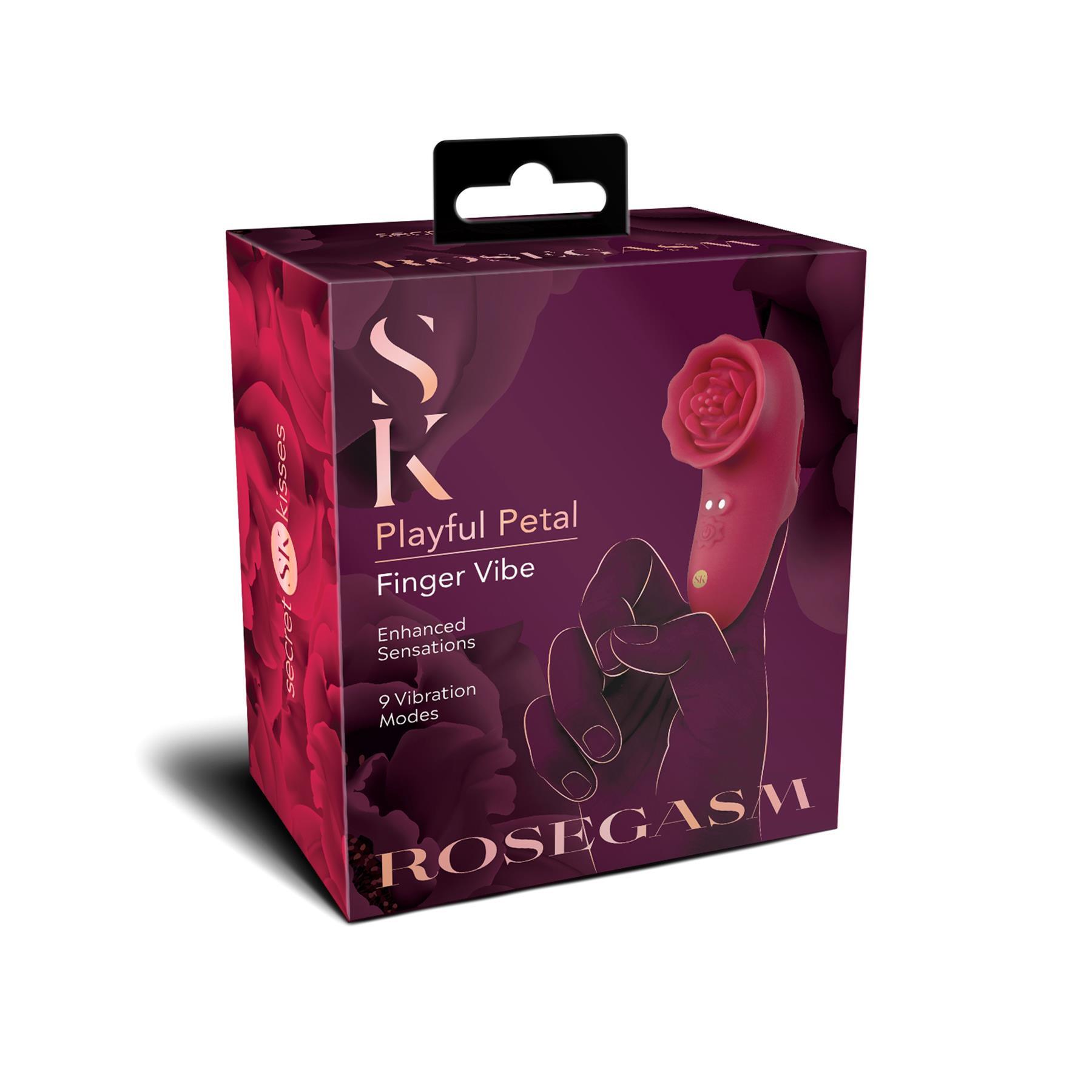 Secret Kisses Rosegasm Playful Petal Finger Vibrator view 3