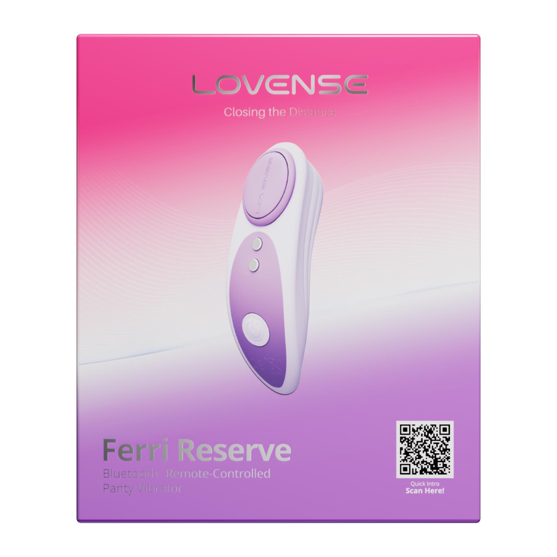 Lovense Ferri Reserve Bluetooth Panty Vibrator box front