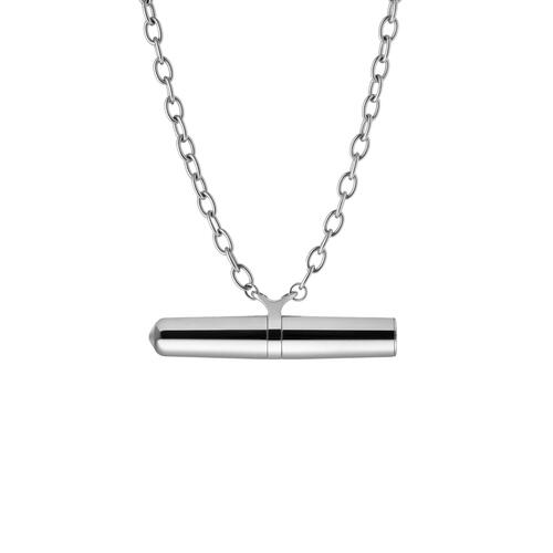 Crave Tease Vibrator Necklace silver view 1