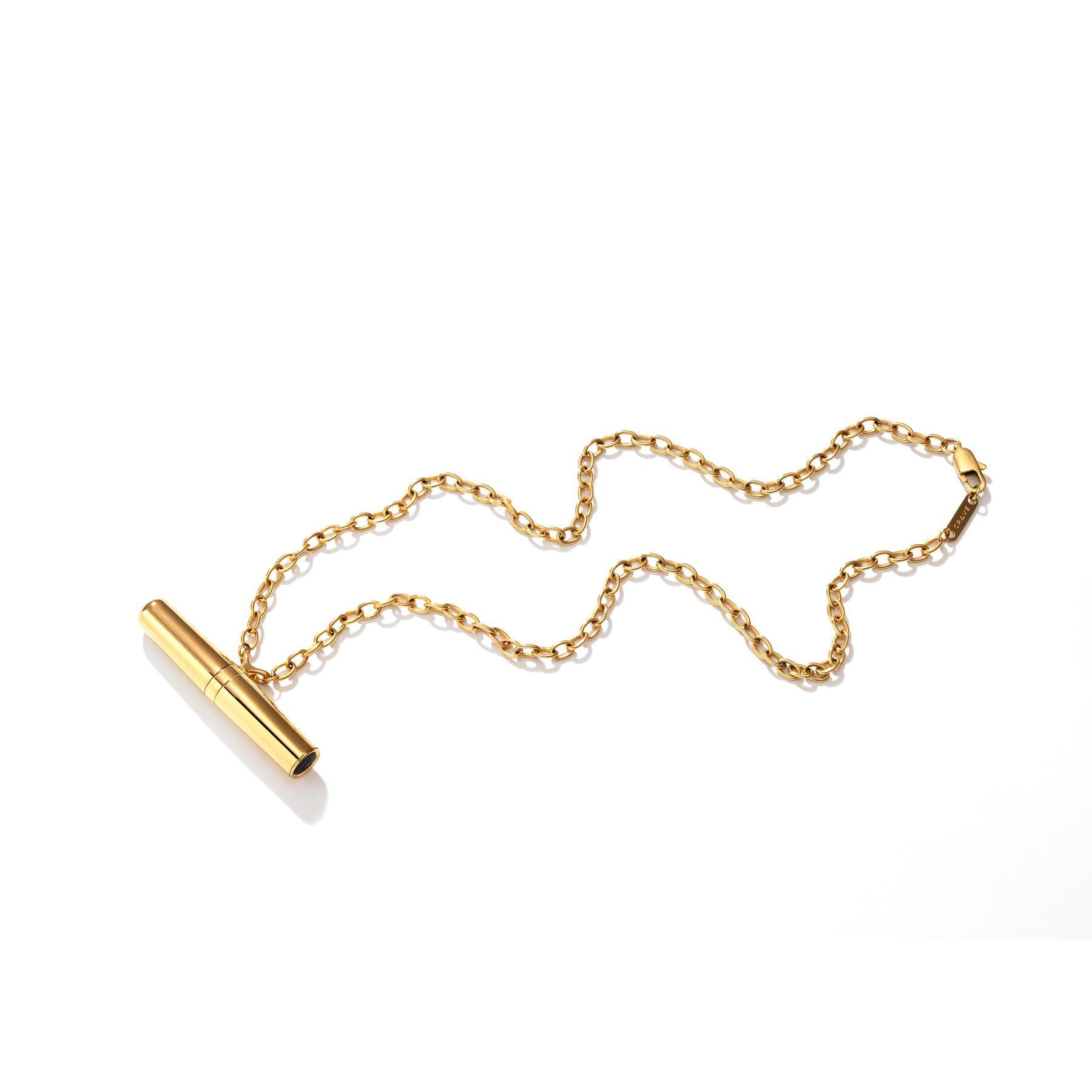 Crave Tease Vibrator Necklace gold view 5