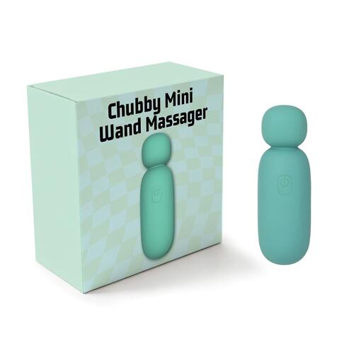 Chubby Mini Wand Massager - Product and Packaging