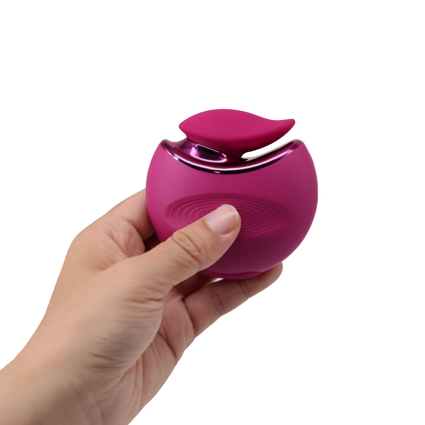 Cache Vibrator With Compact Storage Case - Hand Shot
