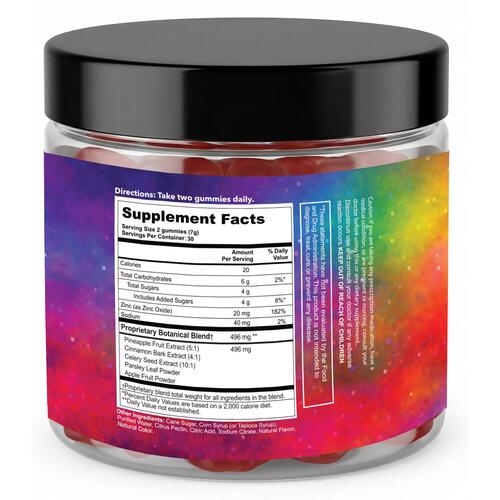 Yummy Cummy Gummy 60 ct back