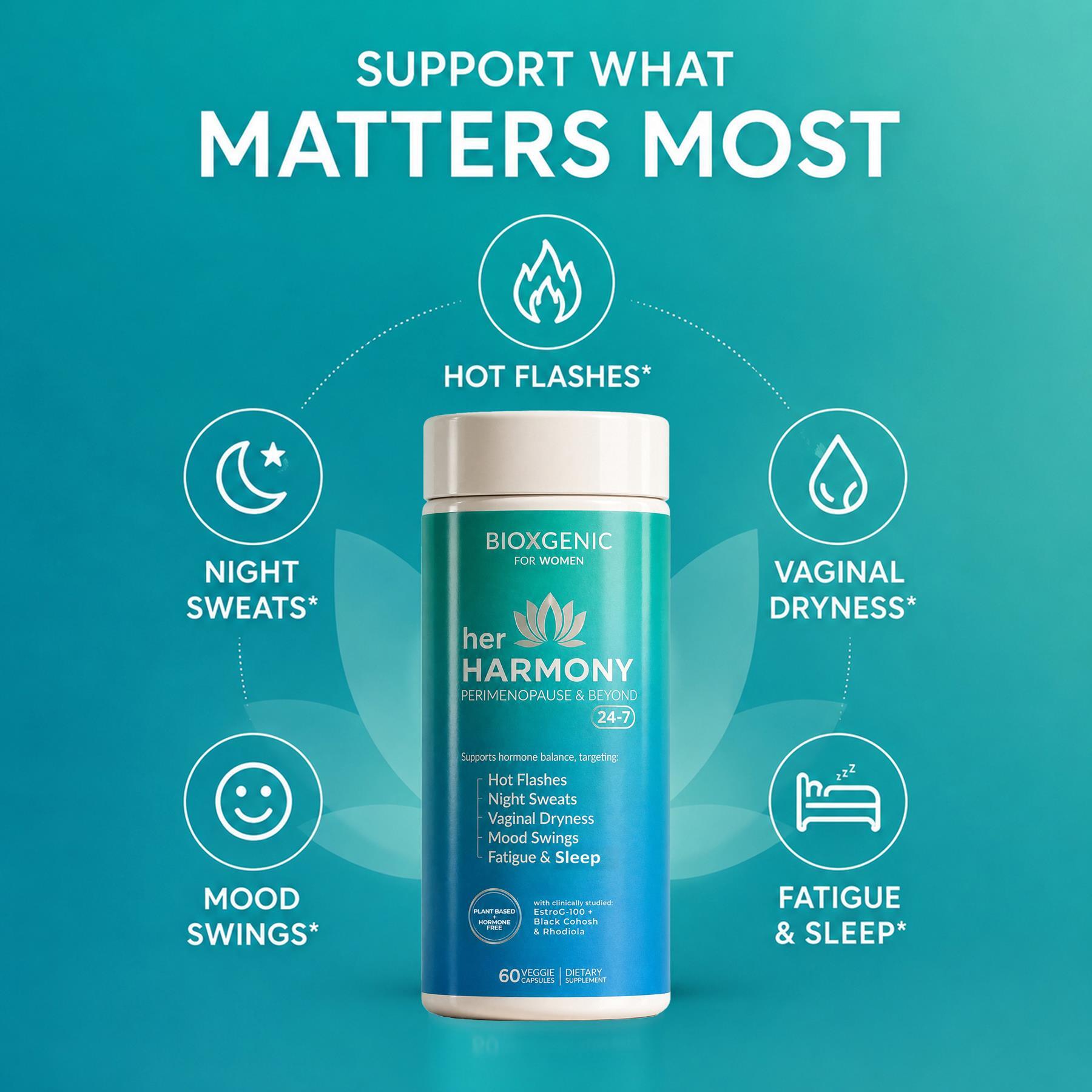 BioXgenic Her Harmony Peri+Post Menopause Balance info #2