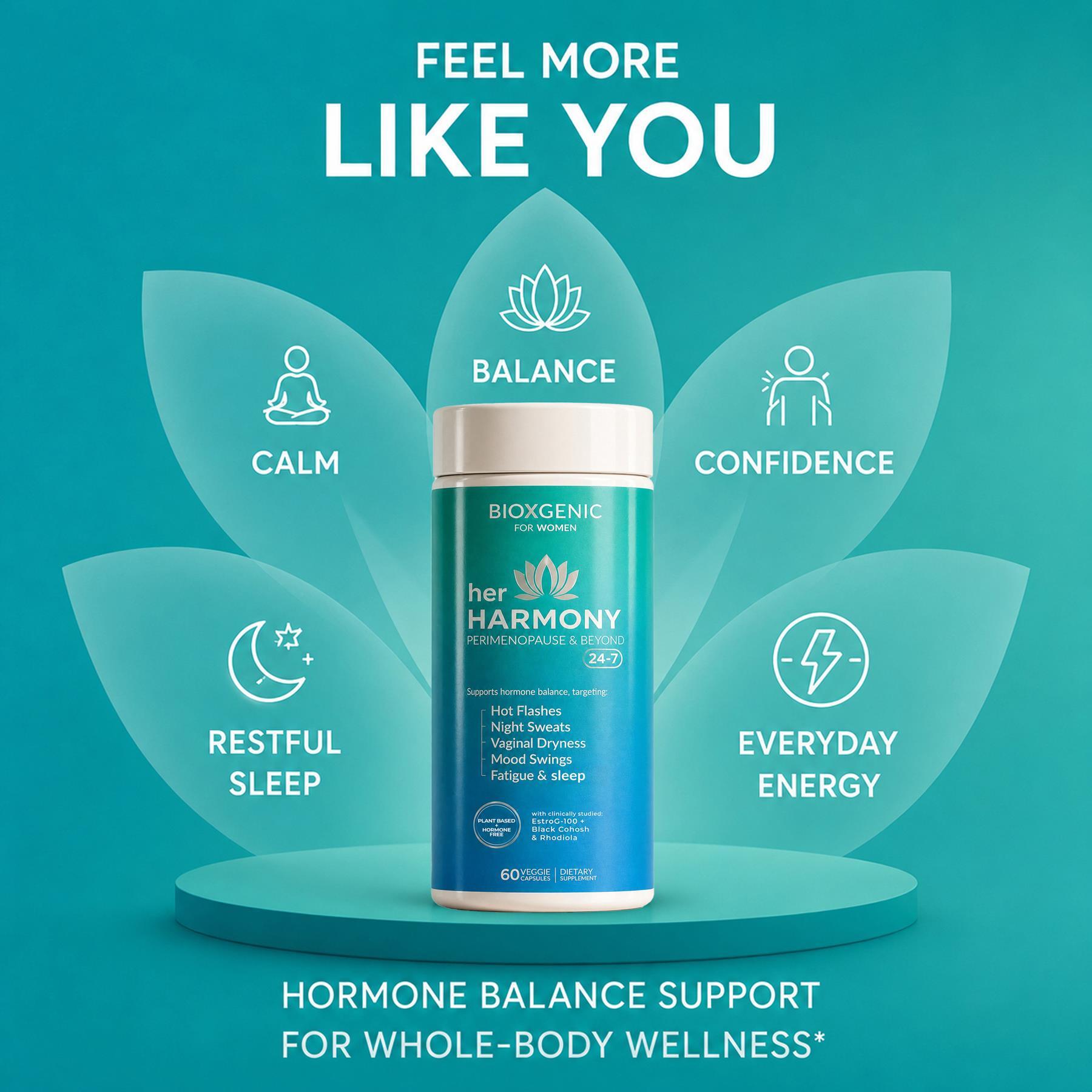 BioXgenic Her Harmony Peri+Post Menopause Balance Info #5