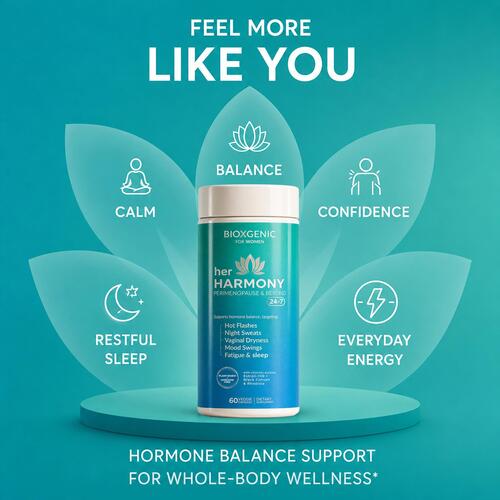 BioXgenic Her Harmony Peri+Post Menopause Balance Info #5
