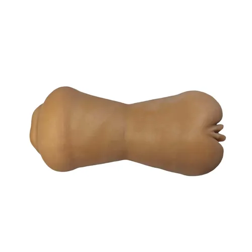 Take Me Your Way Double Ended Stroker - Side Shot - Tan