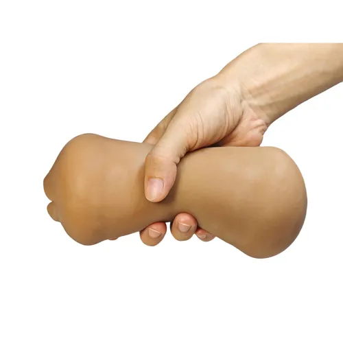 Take Me Your Way Double Ended Stroker - Hand Shot - Tan