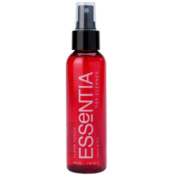 Adam & Eve Essentia Clean Touch Misting Toy Cleaner - Front of Bottle