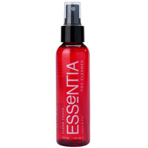 Adam & Eve Essentia Clean Touch Misting Toy Cleaner - Front of Bottle