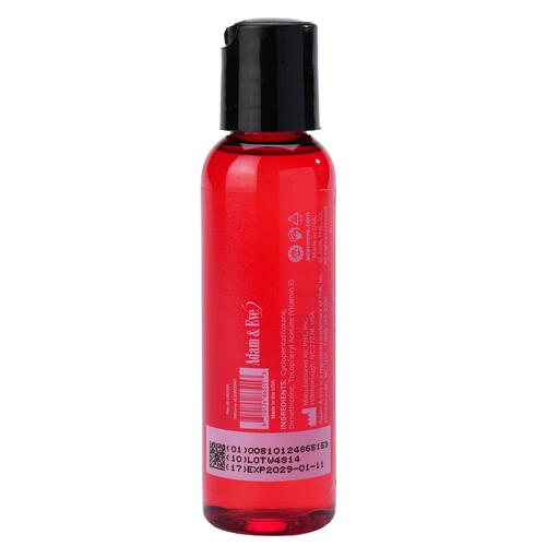 Adam & Eve Essentia Ultra Smooth Silicone Lubricant - Back of Bottle