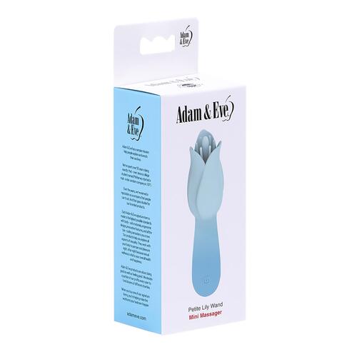 Adam & Eve Petite Lily Mini Wand Massager - Packaging