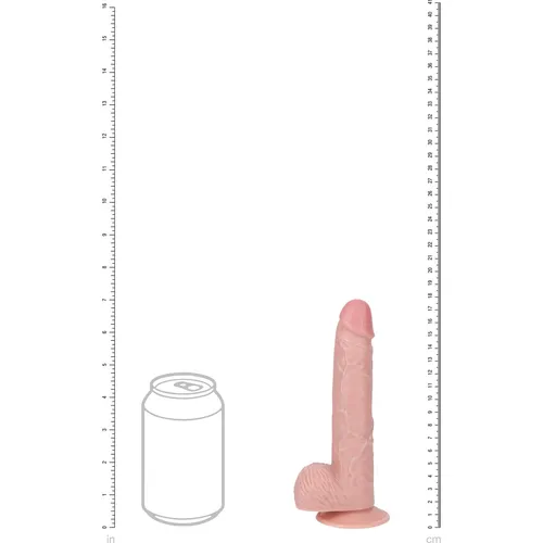 RealRock 7 Inch Vibrating Dildo color white view 3