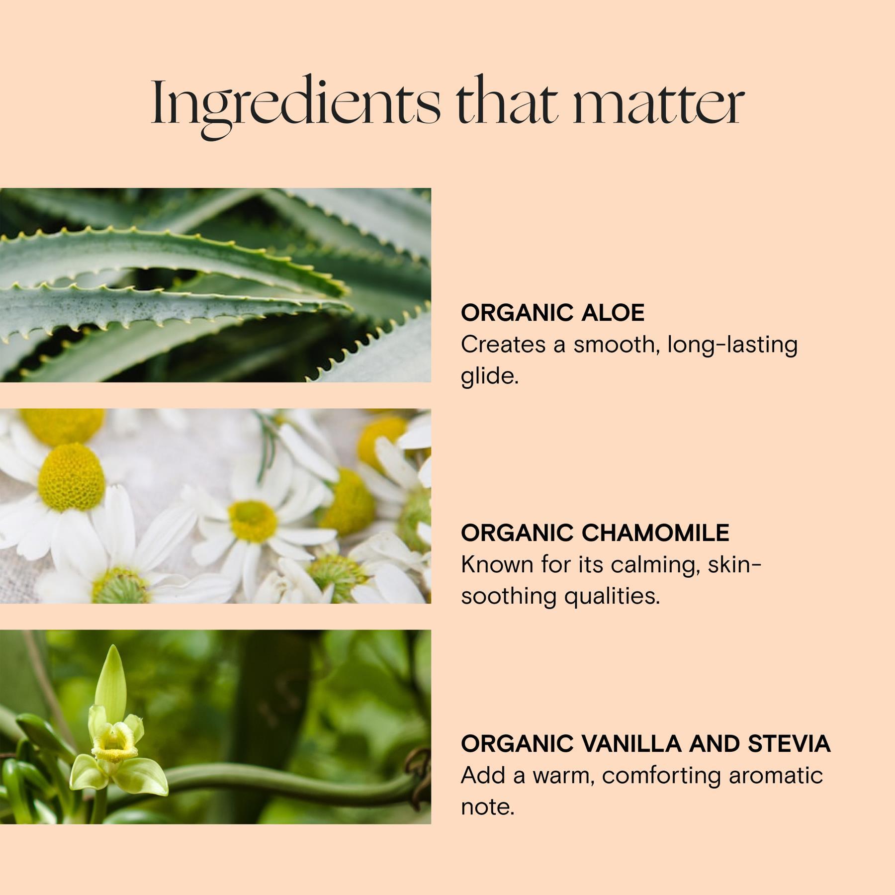 Juicy Pure™ Lube ingredients