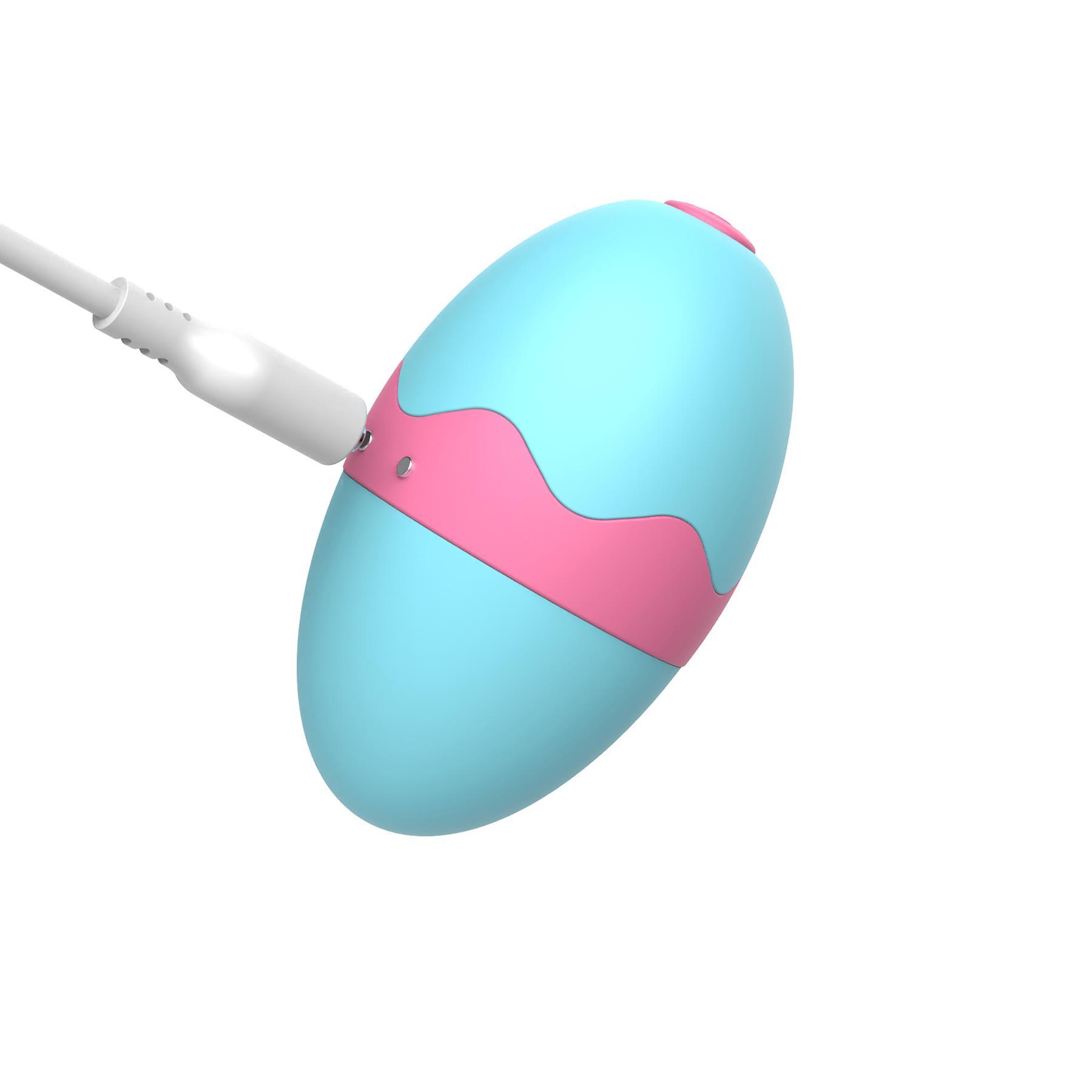Lil' Lickin' Robin Egg Vibrator - Showing Where Charging Cable is Placed