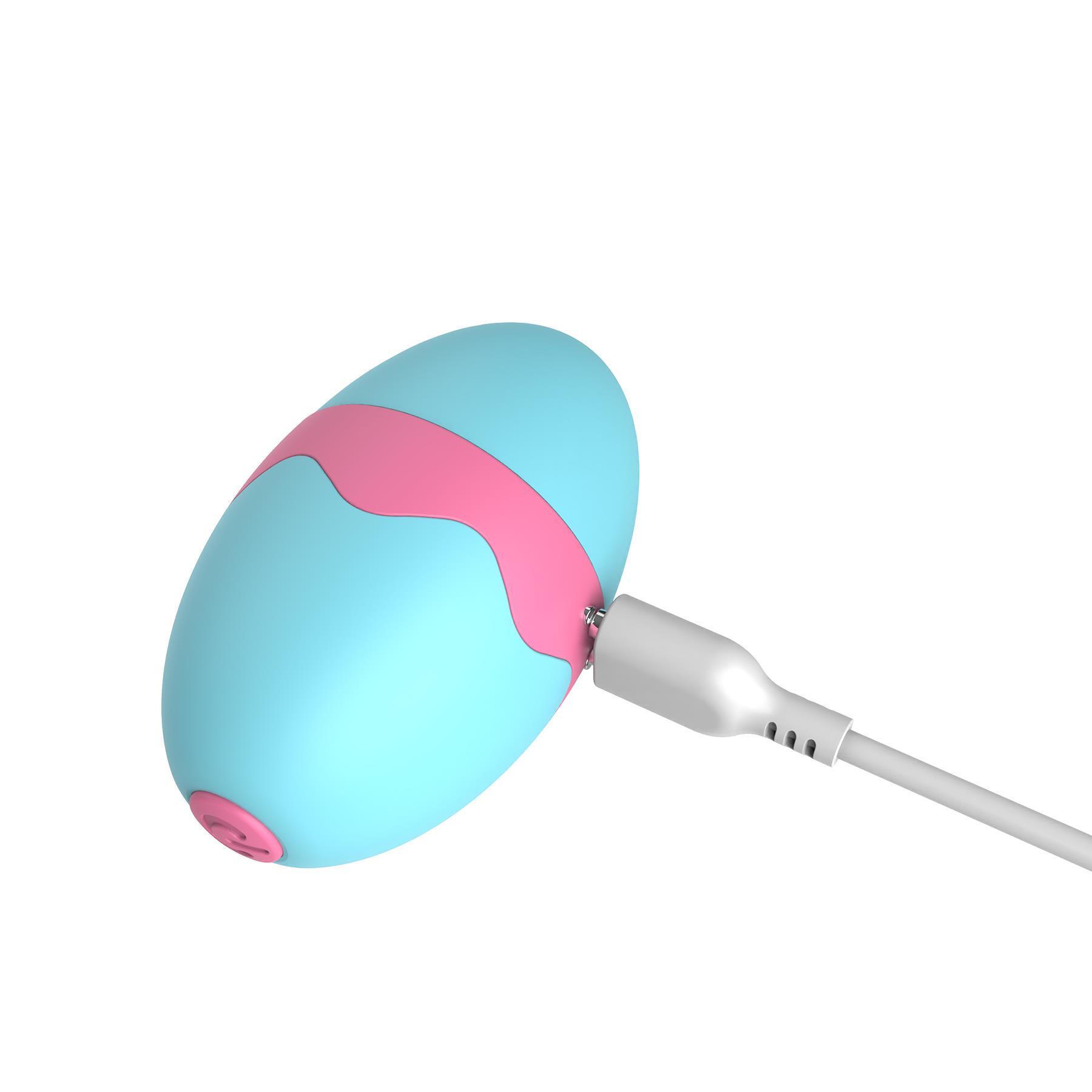 Lil' Lickin' Robin Egg Vibrator - Showing Where Charging Cable is Placed