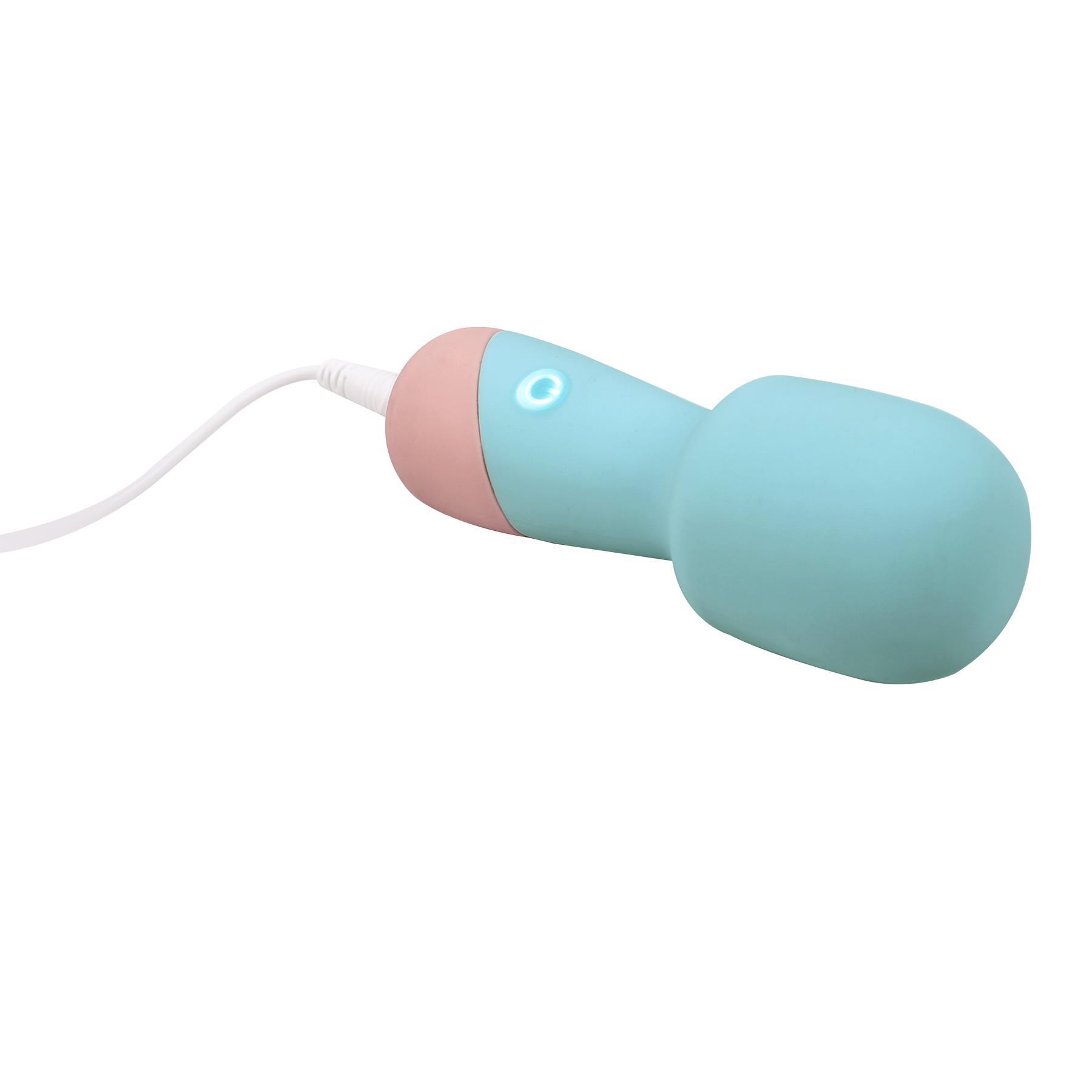 Power Play 3-Piece Mini Vibe Set - Mini Wand - Showing Where Charging Cable is Placed