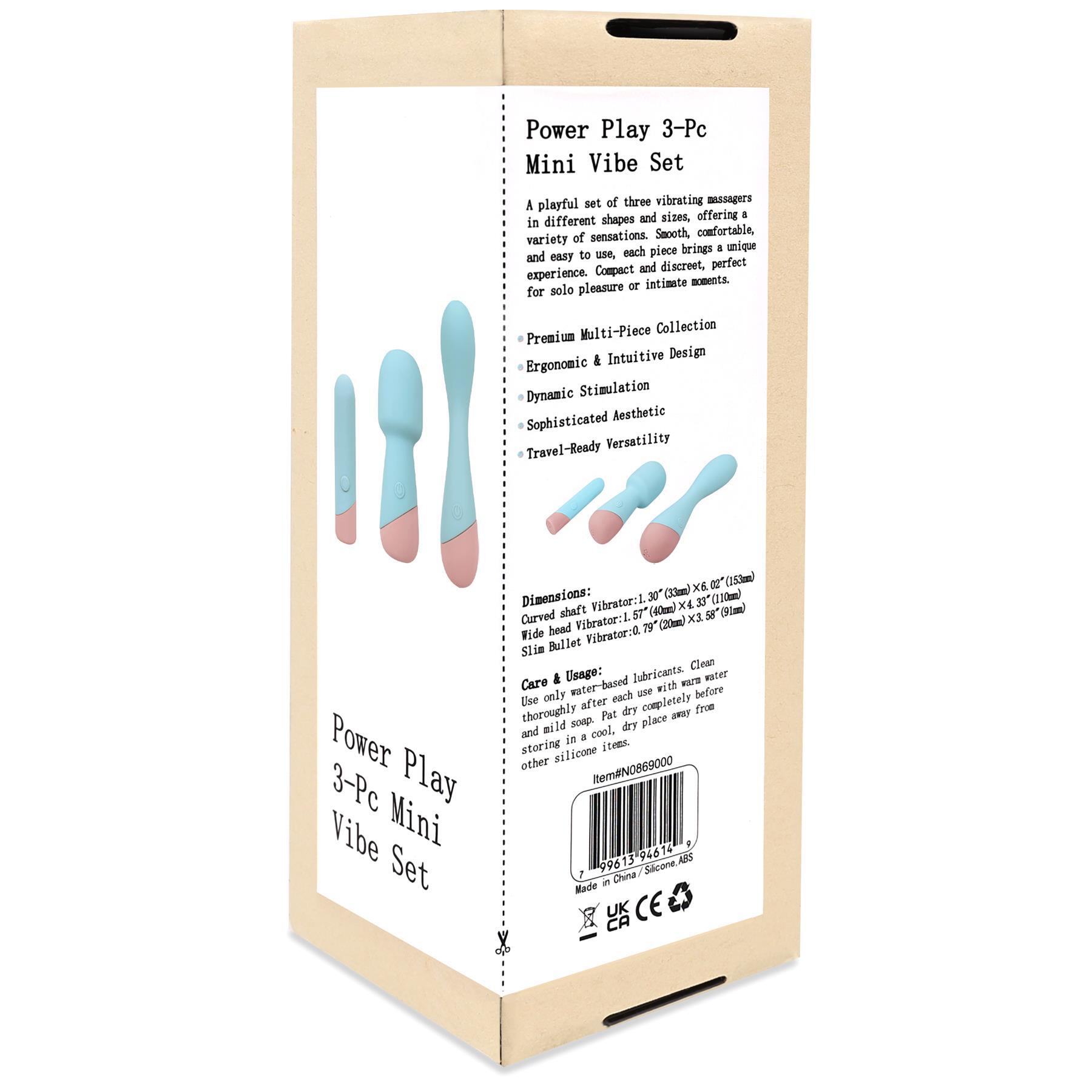 Power Play 3-Piece Mini Vibe Set - Packaging Shot